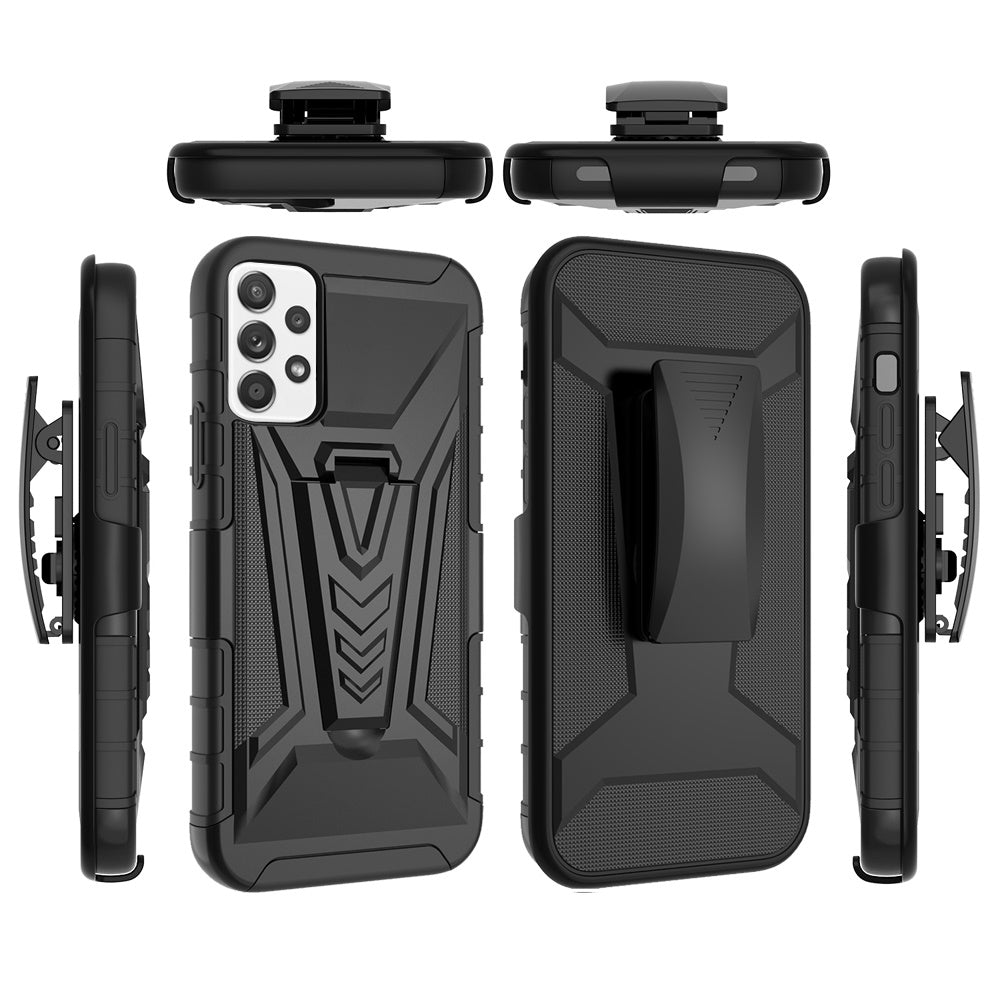 For Samsung Galaxy A53 5G Combo Rugged Swivel Belt Clip Holster Heavy Duty Hybrid Armor Rubber with Kickstand Stand Phone Case Cover