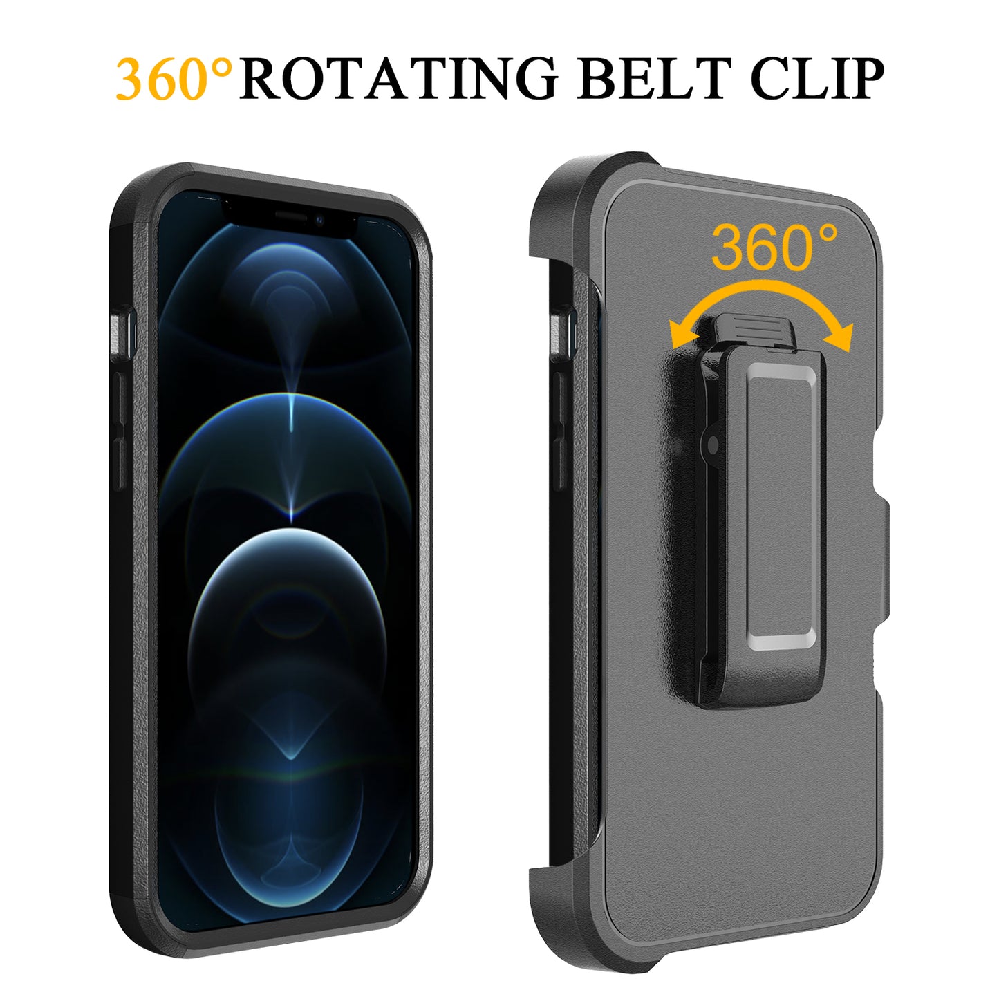 For Samsung Galaxy A33 5G Hybrid Rugged Shockproof 3-Layer Military Tough Heavy Duty with Swivel Belt Clip Kickstand & Holster Phone Case Cover