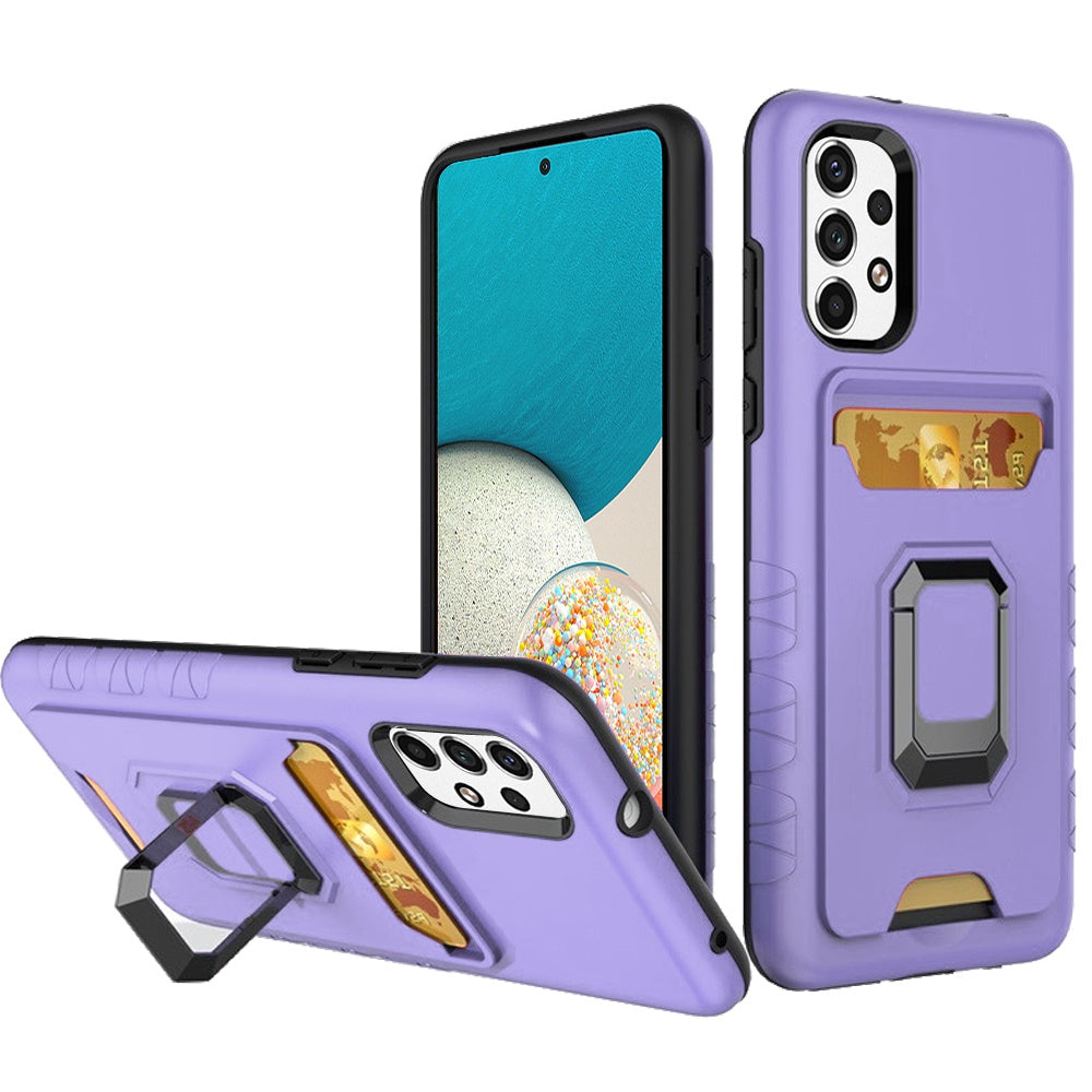 For Samsung Galaxy A53 5G Wallet Case Designed with Credit Card Holder & Stand Kickstand Ring Heavy Duty Hybrid Armor Phone Case Cover