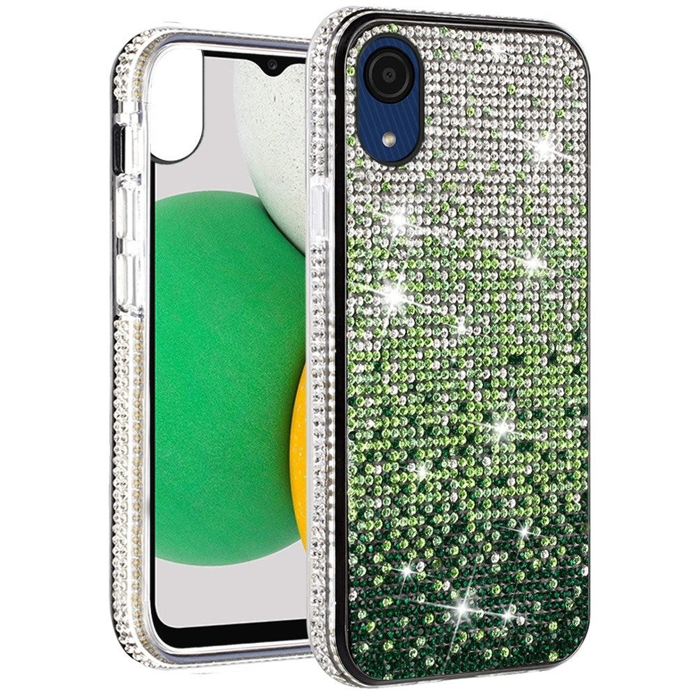 For Samsung A03 Core Glitter Bling Ultra Thin TPU Sparkle Diamond Rhinestone Shiny Hybrid Full Cover Crystal Stones Back Phone Case Cover