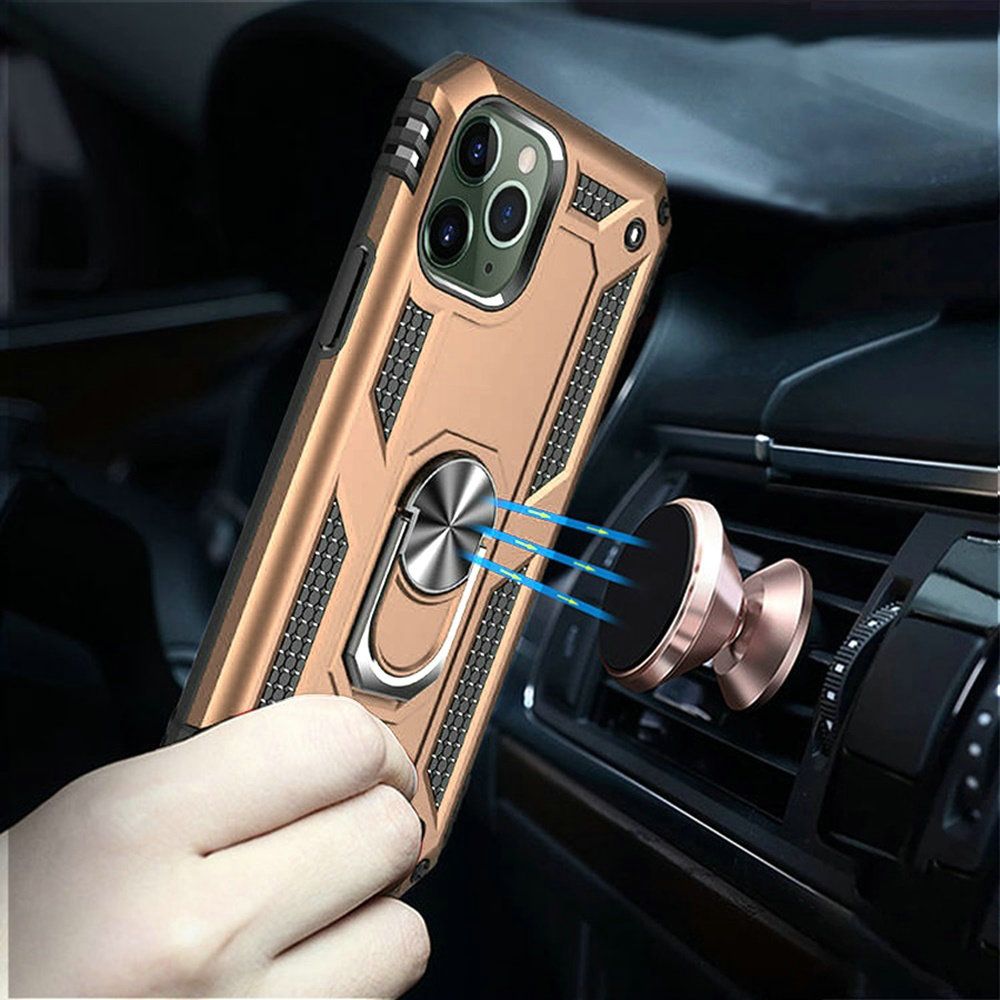 For Apple iPhone SE 2022 /SE 2020/8/7 with Belt Clip Holster Ring Stand Holder, Military Grade Fit for Magnetic Car Mount Shockproof Hybrid Rugged Phone Case Cover