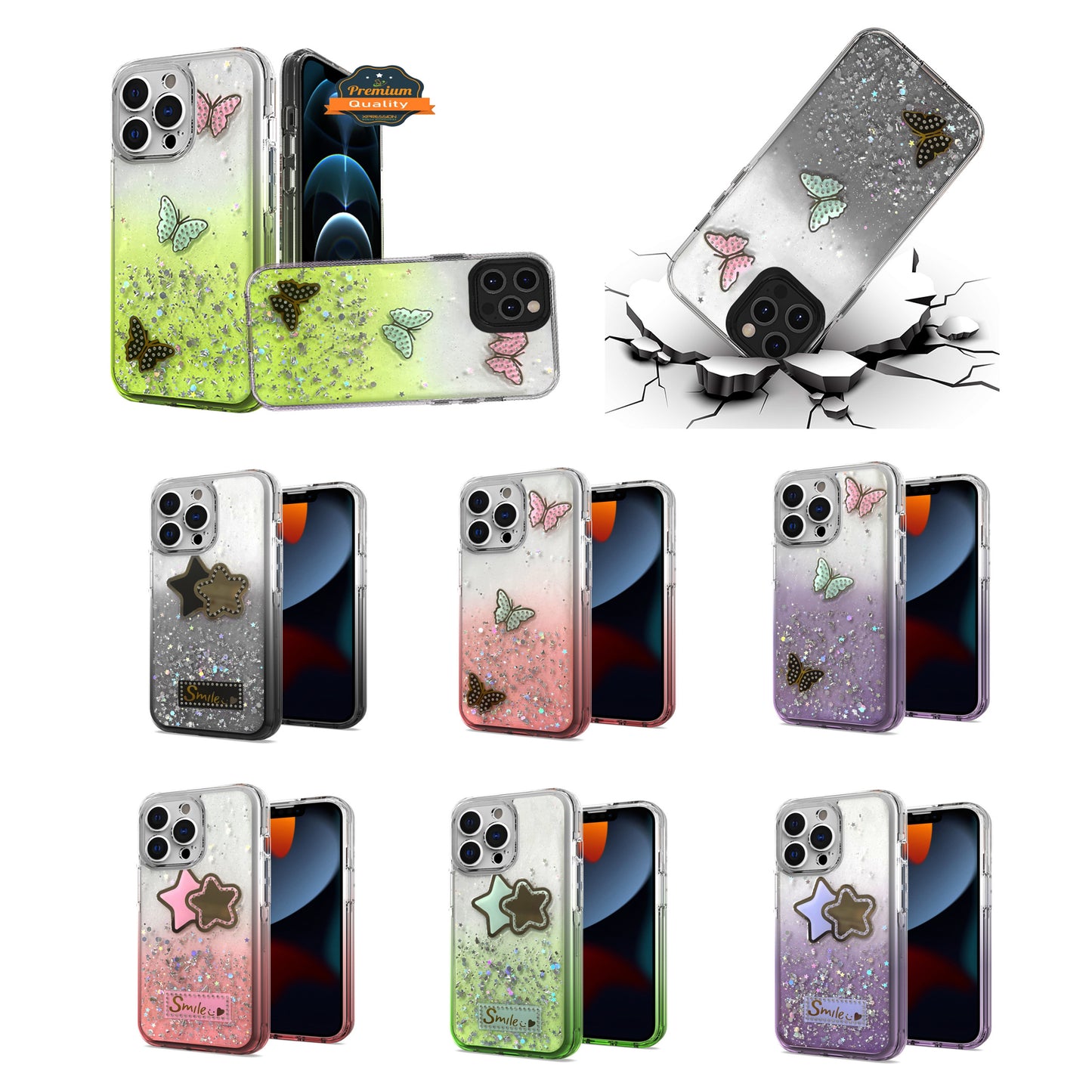 For Motorola Moto G Power 2022 Fashion Graphic Pattern Design Epoxy Colorful Skin Glitter Hybrid Bling TPU Hard Impact Armor Phone Case Cover