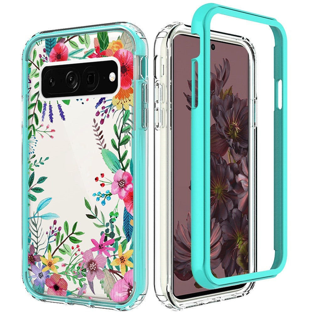 For Google Pixel 7 Beautiful Design Hybrid Triple Layer Armor Hard PC Rubber TPU Shockproof Protective Frame Phone Case Cover