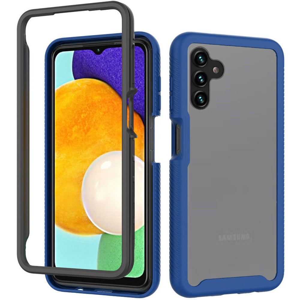 For Samsung Galaxy A13 5G Clear Dual Layer Rugged Bumper Frame Heavy Duty Hybrid Shockproof Rubber TPU Full Body Defender Phone Case Cover