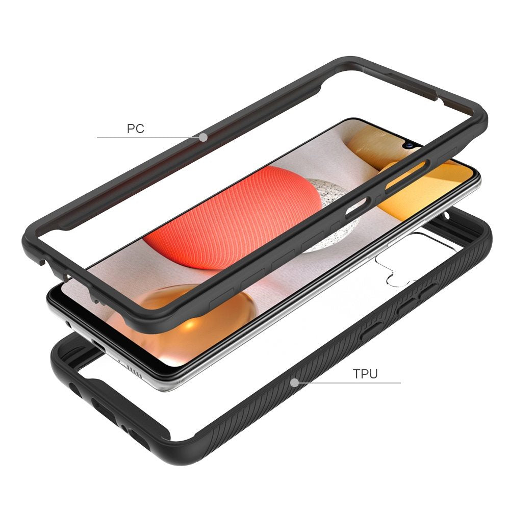 For Samsung Galaxy A13 5G Clear Dual Layer Rugged Bumper Frame Heavy Duty Hybrid Shockproof Rubber TPU Full Body Defender Phone Case Cover