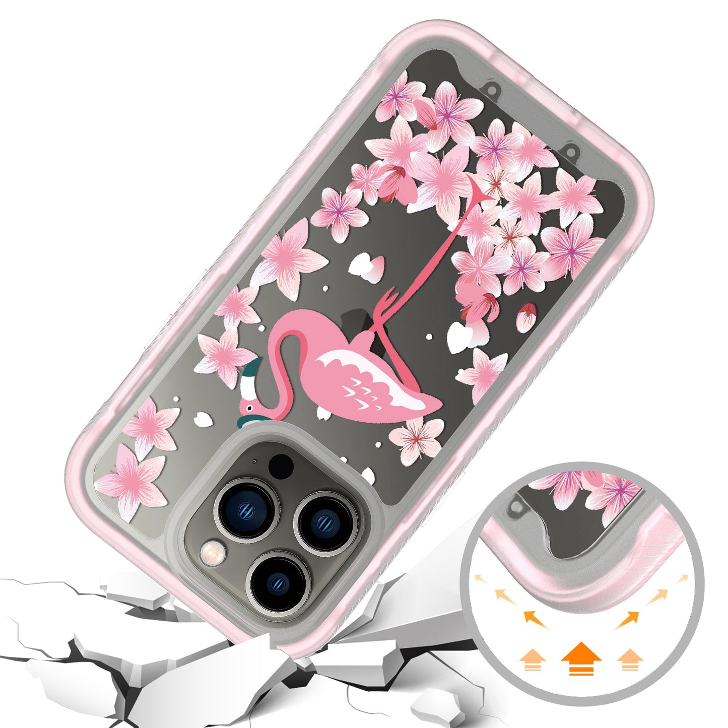 For Apple iPhone 13 Pro Max 6.7" Stylish Design 2in1 Hybrid Armor Hard Rubber TPU Shockproof Front Frame Bumper Phone Case Cover