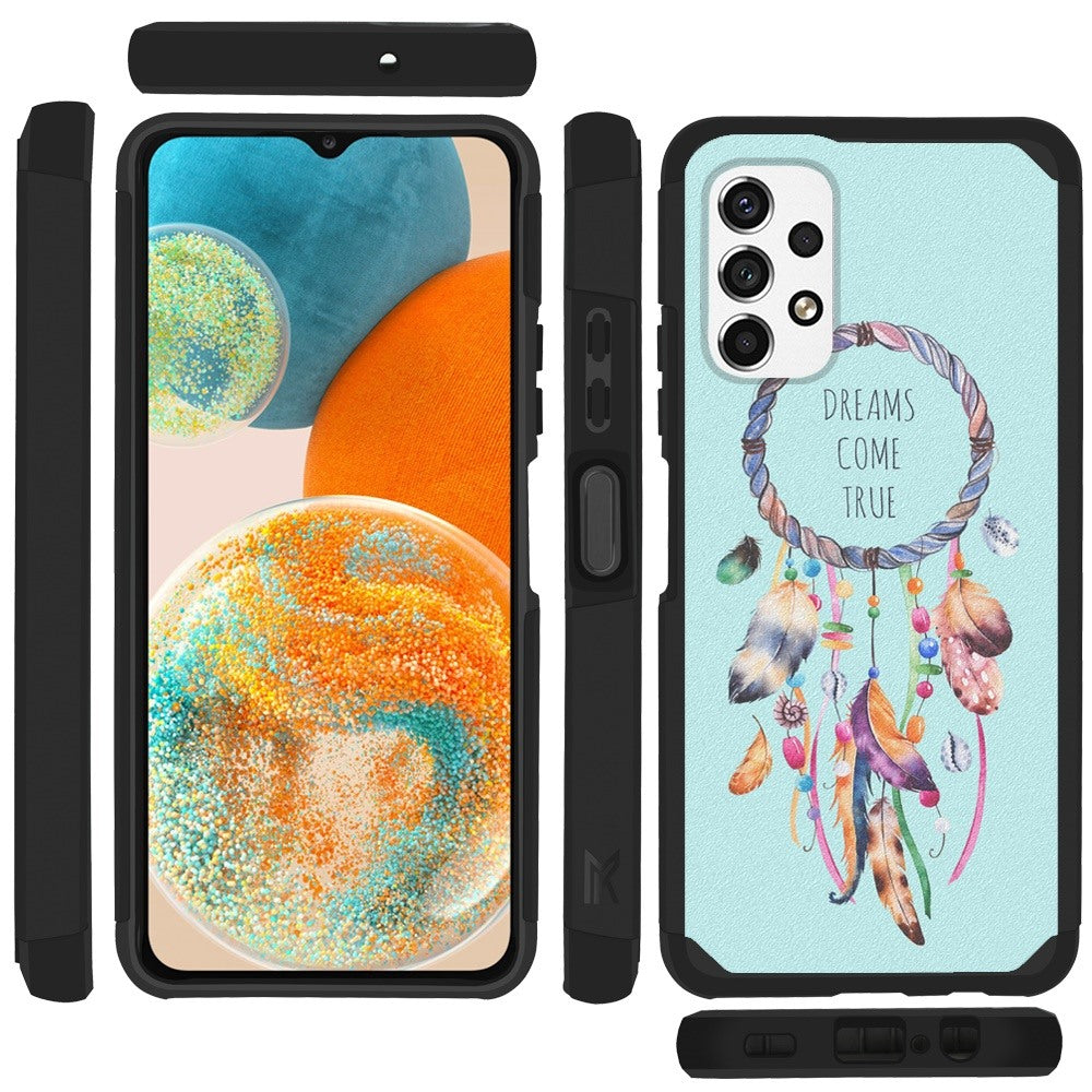 For Samsung Galaxy A23 5G Graphic Design Pattern Hard PC TPU Tough Strong Hybrid Shockproof Armor Frame Phone Case Cover