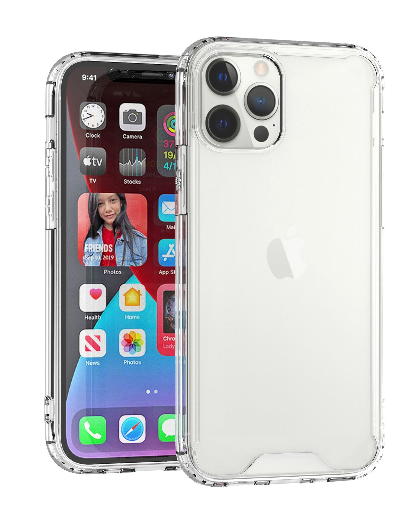 For Samsung Galaxy A71 5G Colored Shockproof Transparent Hard PC + Rubber TPU Hybrid Bumper Shell Thin Slim Protective Phone Case Cover