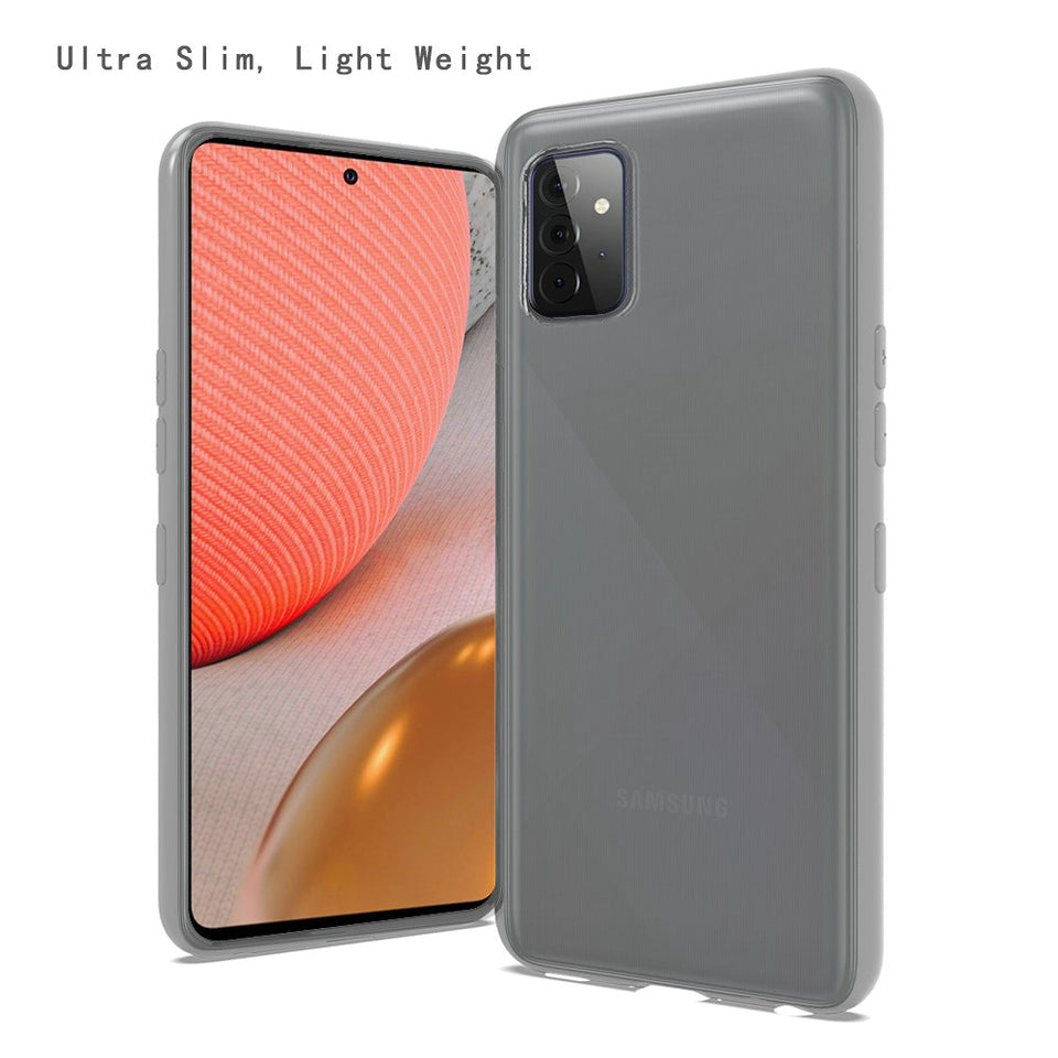 For Samsung Galaxy A23 5G Premium Hybrid Soft Silicone Gummy TPU Gel Candy Skin Flexible Skinny Slim Thin Protector Clear Phone Case Cover