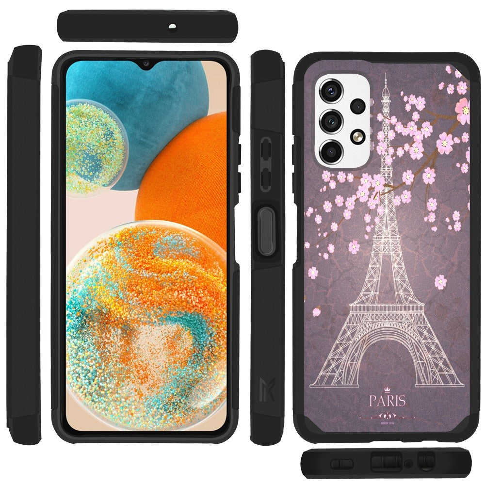 For Samsung Galaxy A23 5G Graphic Design Pattern Hard PC TPU Tough Strong Hybrid Shockproof Armor Frame Phone Case Cover