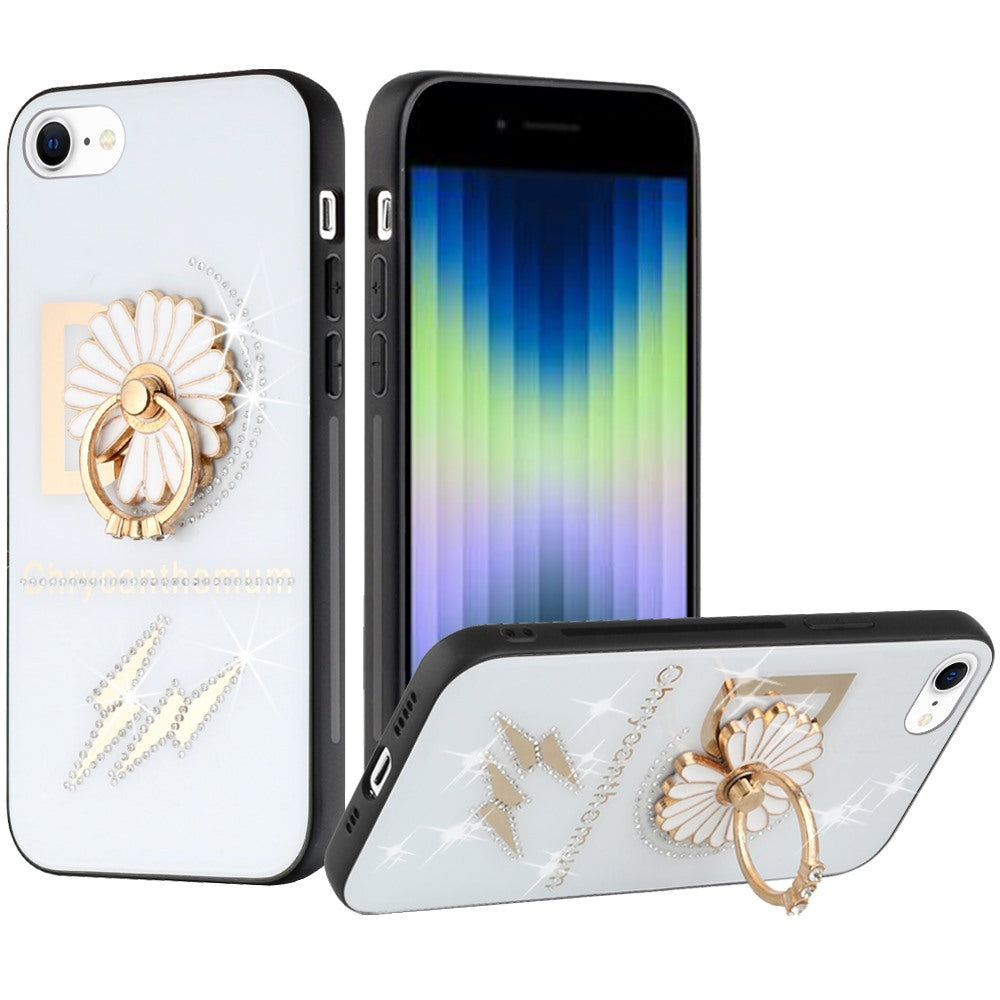 For Apple iPhone 11 (6.1")3D Diamond Bling Sparkly Glitter Ornaments Engraving Hybrid Armor Metal Fashion Phone Case Cover