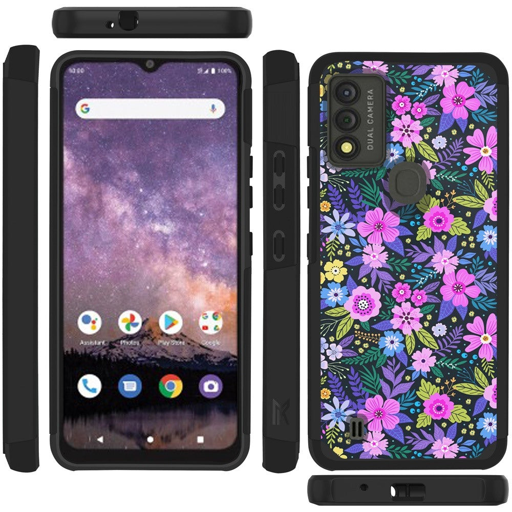 For Wiko Voix Graphic Design Stylish Pattern Hard PC TPU Tough Strong Hybrid Shockproof Armor Frame Phone Case Cover
