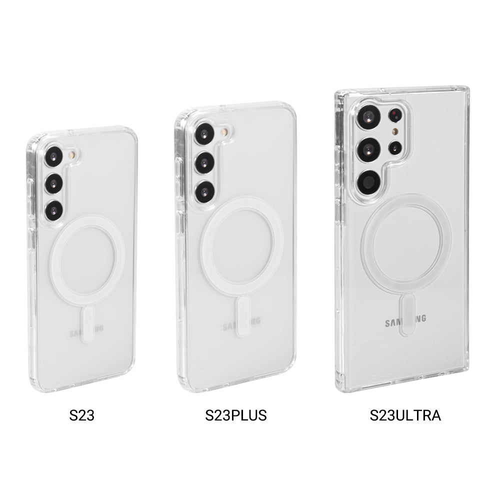 For Samsung Galaxy S23 /Plus /Ultra Crystal Clear Hybrid Impact Protection Case with Magsafe Compatibility Phone Case Cover