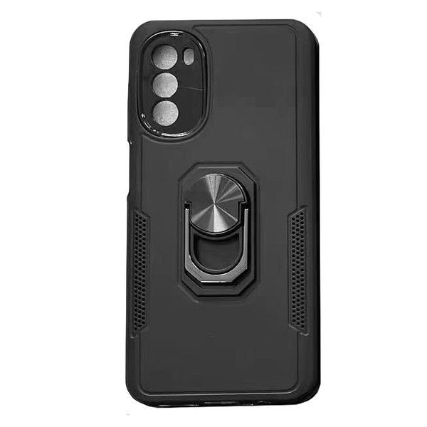 For Samsung Galaxy A03S Ring Holder Stand, Support Magnetic Car Mount, Hard TPU Hybrid Shockproof Phone Case Cover