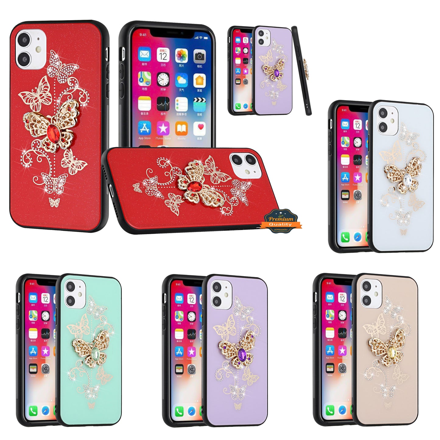For Samsung Galaxy A02S Diamond Bling Sparkly Glitter Ornaments Engraving Hybrid Armor Ring Stand Holder Fashion Phone Case Cover