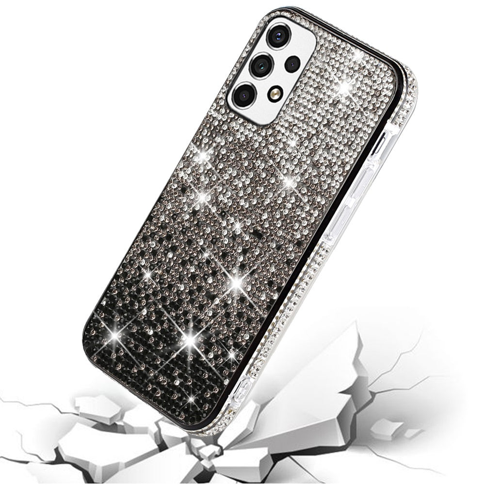 For Samsung A03 Core Glitter Bling Ultra Thin TPU Sparkle Diamond Rhinestone Shiny Hybrid Full Cover Crystal Stones Back Phone Case Cover