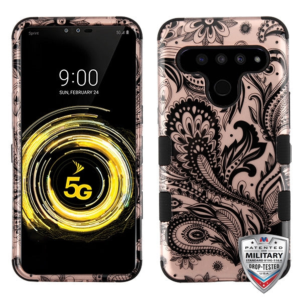 For LG V50 Thinq Hybrid Dual Layer Hard PC Cases Shockproof TPU Rugged Bumper Phone Case Cover