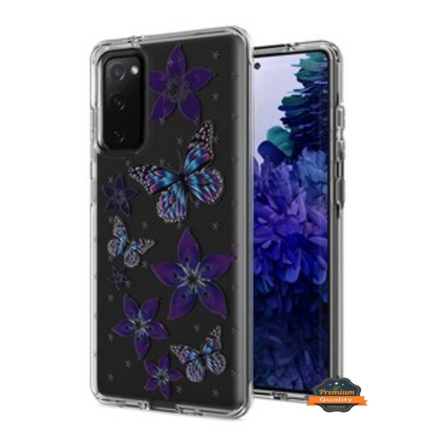 For Samsung Galaxy S20 FE /Fan Edition 5G Hybrid Trendy Image Patterns Design Clear Hard Back Shockproof TPU Rubber Phone Case Cover
