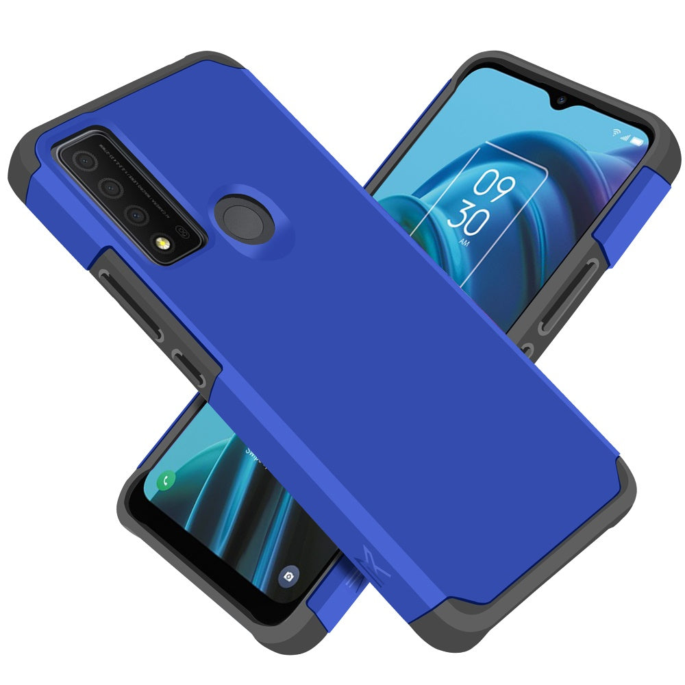 For TCL 30 XE 5G Ultra Slim Corner Protection Shock Absorption Tuff Hybrid Dual Layer Hard PC and TPU Rubber Armor Defender Phone Case Cover