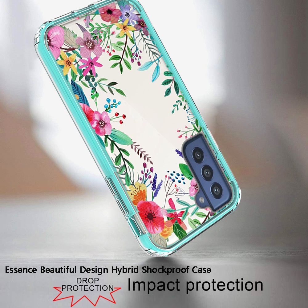 For Samsung Galaxy S22 /Plus Ultra Beautiful Design 3 in 1 Hybrid Triple Layer Armor Hard PC Rubber TPU Shockproof Protective Frame Phone Case Cover