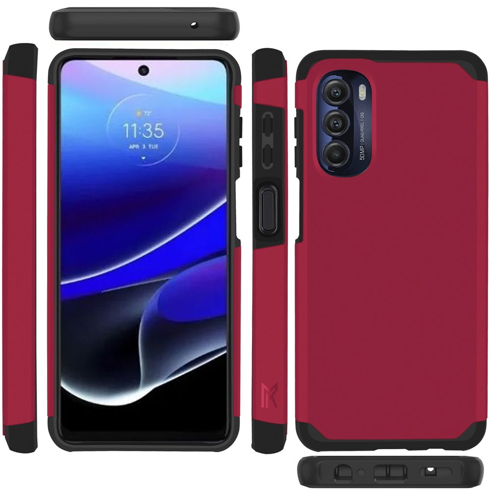 For Motorola Moto G Stylus 5G 2022 Ultra Slim Protection Shock Absorption Hybrid Dual Layer Hard PC + TPU Rubber Armor Phone Case Cover
