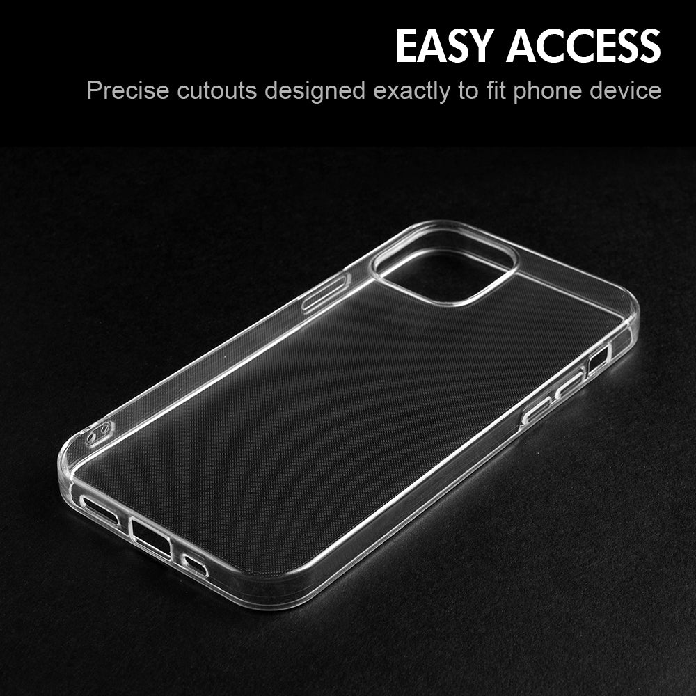 For Apple iPhone 13 / Mini Pro Max Crystal Clear Transparent TPU Flexible Rubber Silicone Ultra Thin Slim Gel Soft Skin Phone Case Cover
