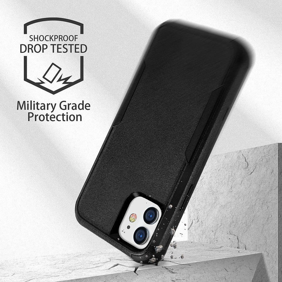 For Samsung Galaxy A03S Hybrid Bumper Rugged Dual Layer Heavy-Duty Military-Grade Rubber TPU Defender Protective Phone Case Cover