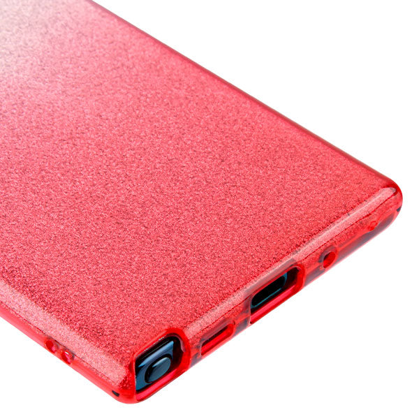 For Samsung Galaxy Note 10 (6.3) Glitter Bling Stylish Design Hybrid Rubber TPU Hard PC Shockproof Slim Pink Silver Phone Case Cover