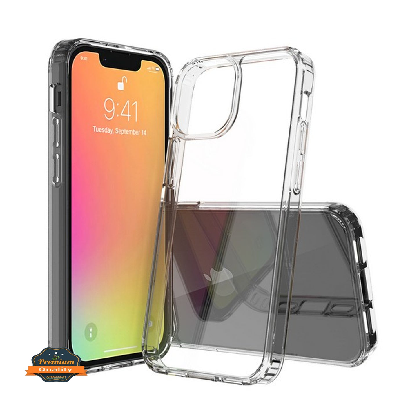For Samsung Galaxy A13 5G Crystal Clear Back Panel + TPU Bumper Hybrid Thin Slim Hard Shockproof Defender Anti-Drop Crystal Clear Phone Case Cover