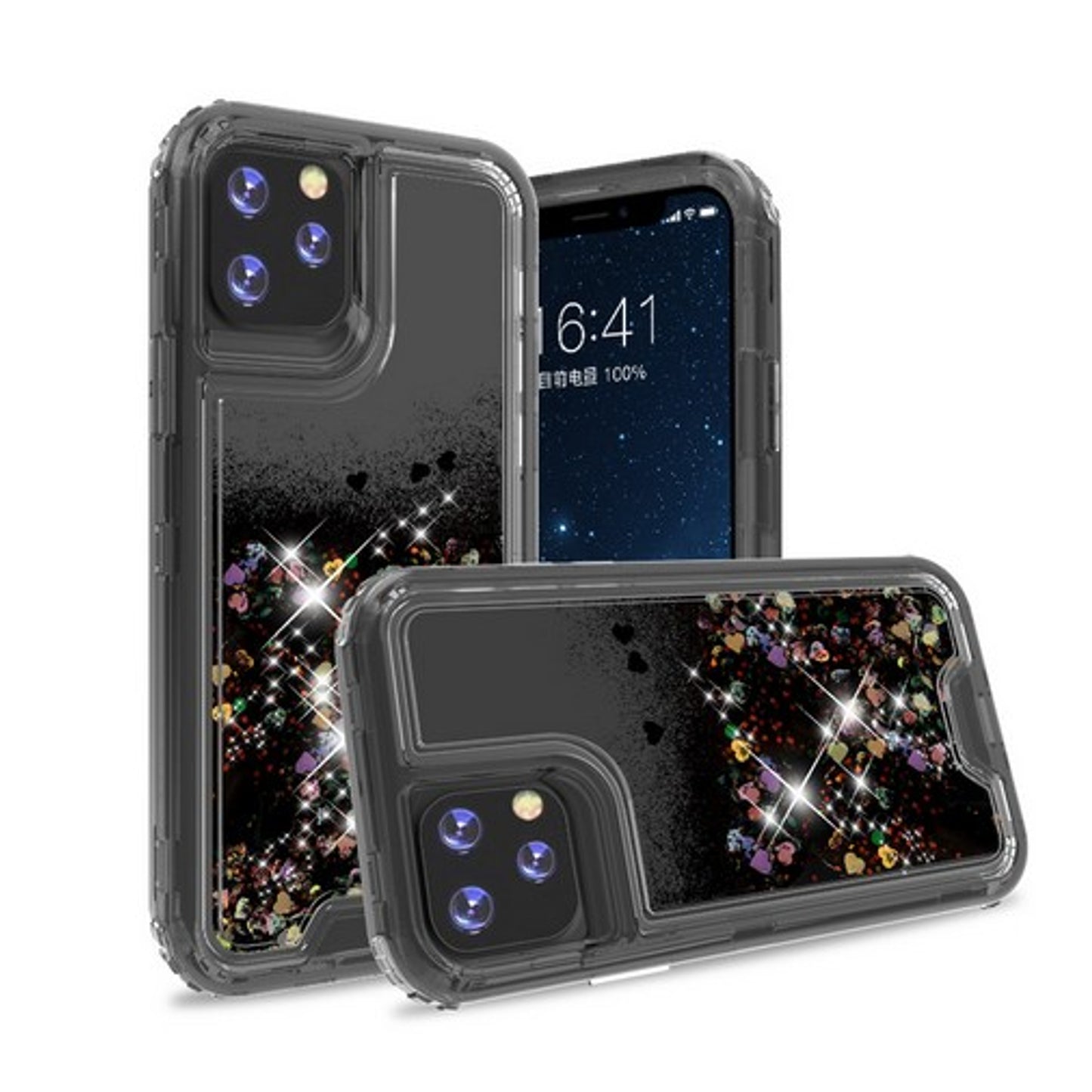 For Samsung Galaxy A22 5G Hybrid Liquid Glitter 3D Bling Quicksand Flowing Sparkle Hard Shockproof 3 in 1 TPU Heavy Duty Phone Case Cover
