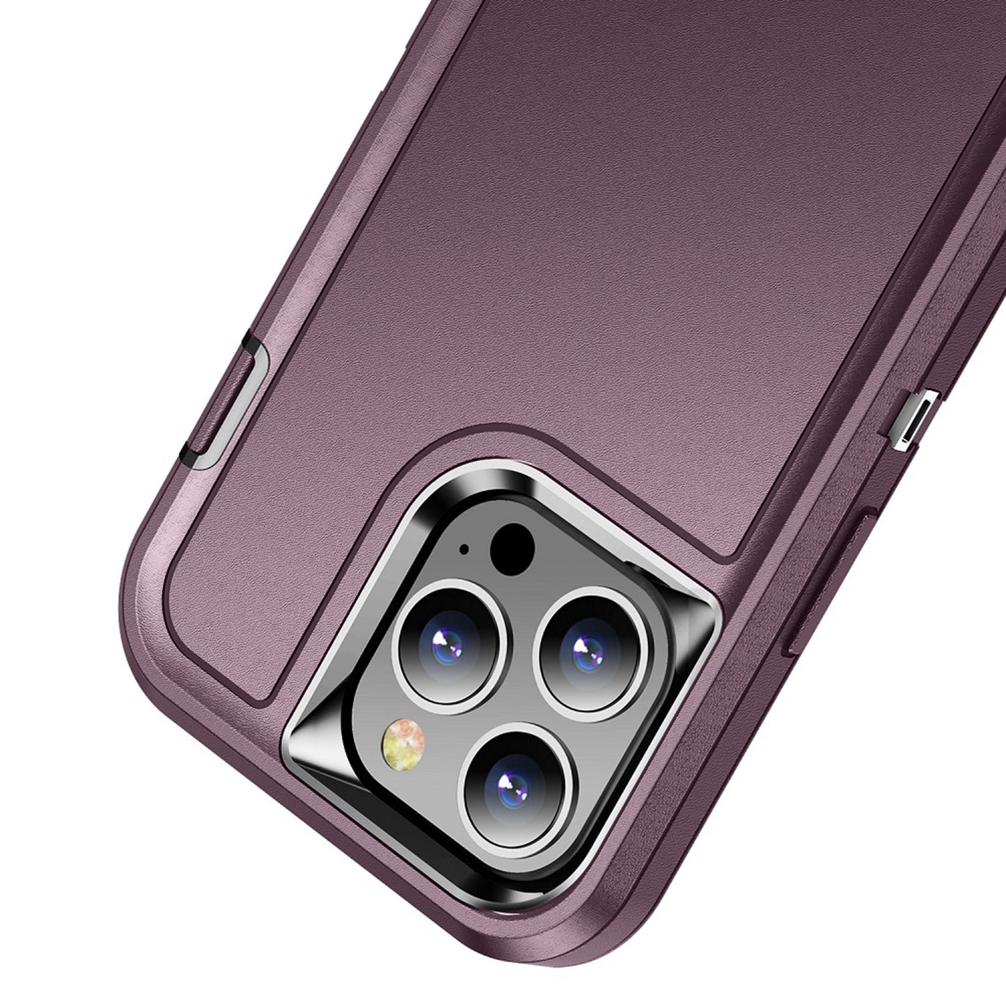 For Apple iPhone 13 Pro Max (6.7") Hybrid 3 Layers 3in1 Hard PC Shockproof with Kickstand Heavy Duty TPU Rubber Anti-Drop Phone Case Cover