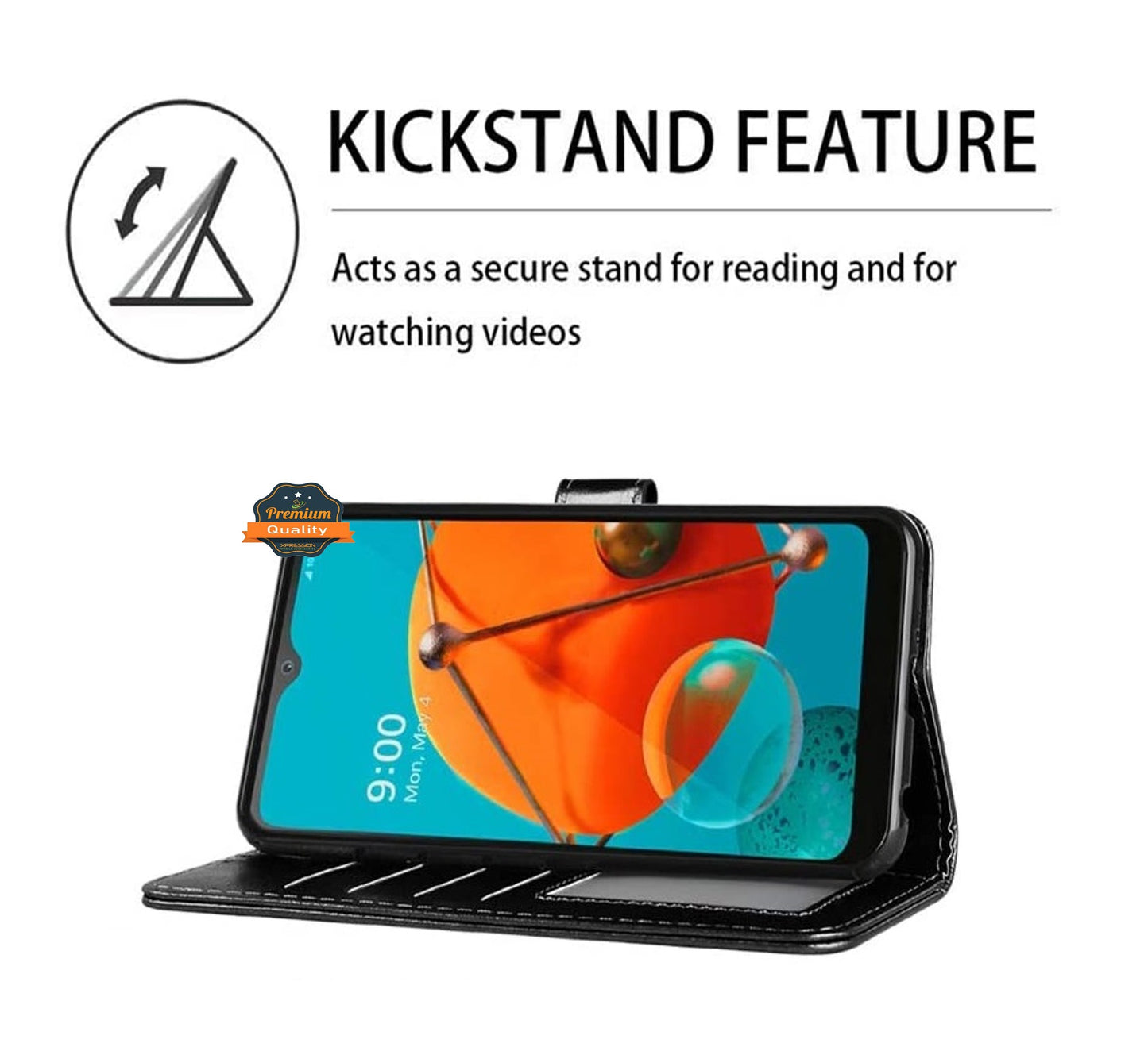 For Samsung Galaxy A12 5G Luxury Leather Wallet Case with Credit Card Holder Storage Lanyard Kickstand & Magnetic Flip Phone Case Cover