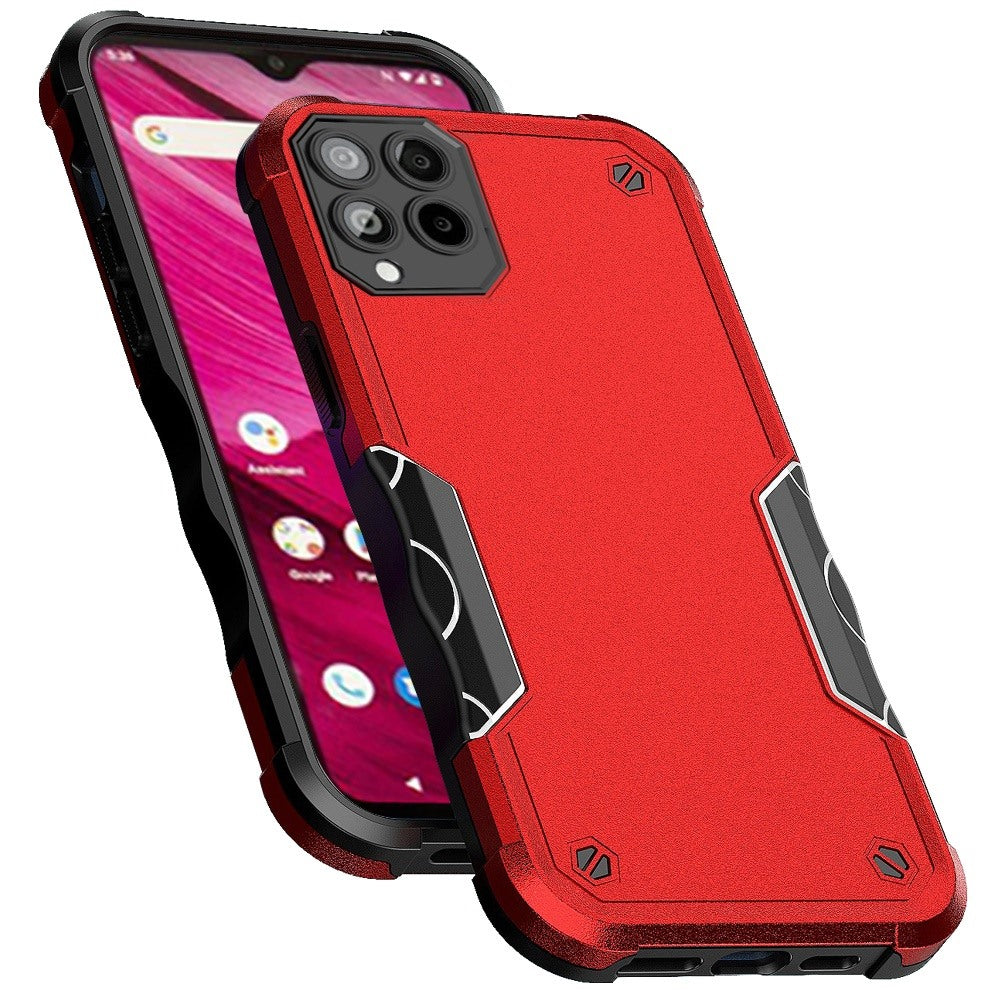 For T-Mobile Revvl 6 Pro 5G /Revvl 6 5G Tough Shockproof Hybrid Heavy Duty Dual Layer TPU Bumper Rugged Rubber Defend Phone Case Cover