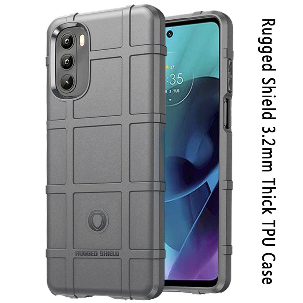 For Motorola Moto G Stylus 2022 Rugged Shield Hybrid TPU Thick Rough Armor Tactical Matte Grip Silicone Texture Protective Phone Case Cover