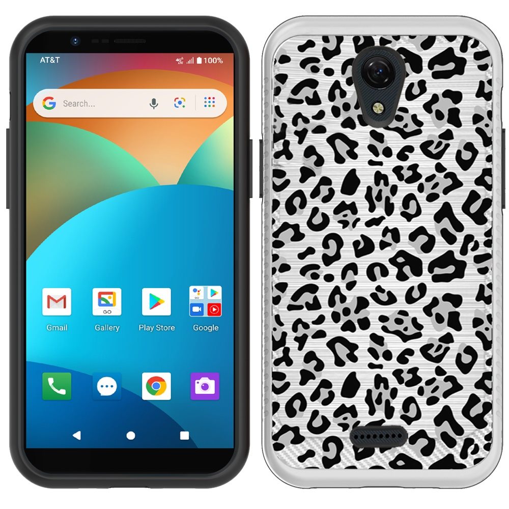 For Cricket Icon 2 Cute Design Printed Pattern Fashion Brushed Texture Shockproof Dual Layer Hybrid Slim Protective Had PC + TPU Rubber Phone Case Cover