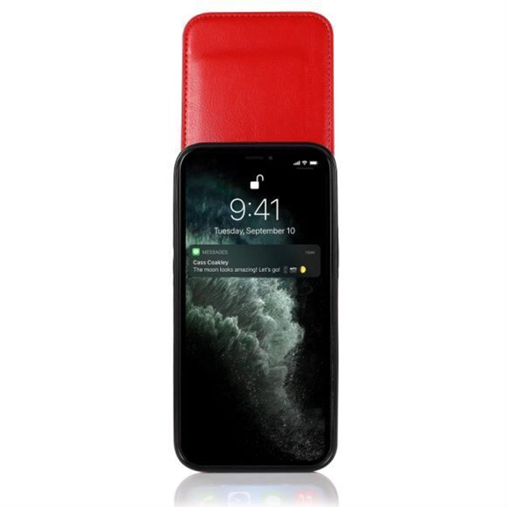 For Apple iPhone 13 Pro Max Wallet Case with Credit Card Holder Vertical Leather Kickstand Magnetic Buttons Flip Pouch Phone Case Cover