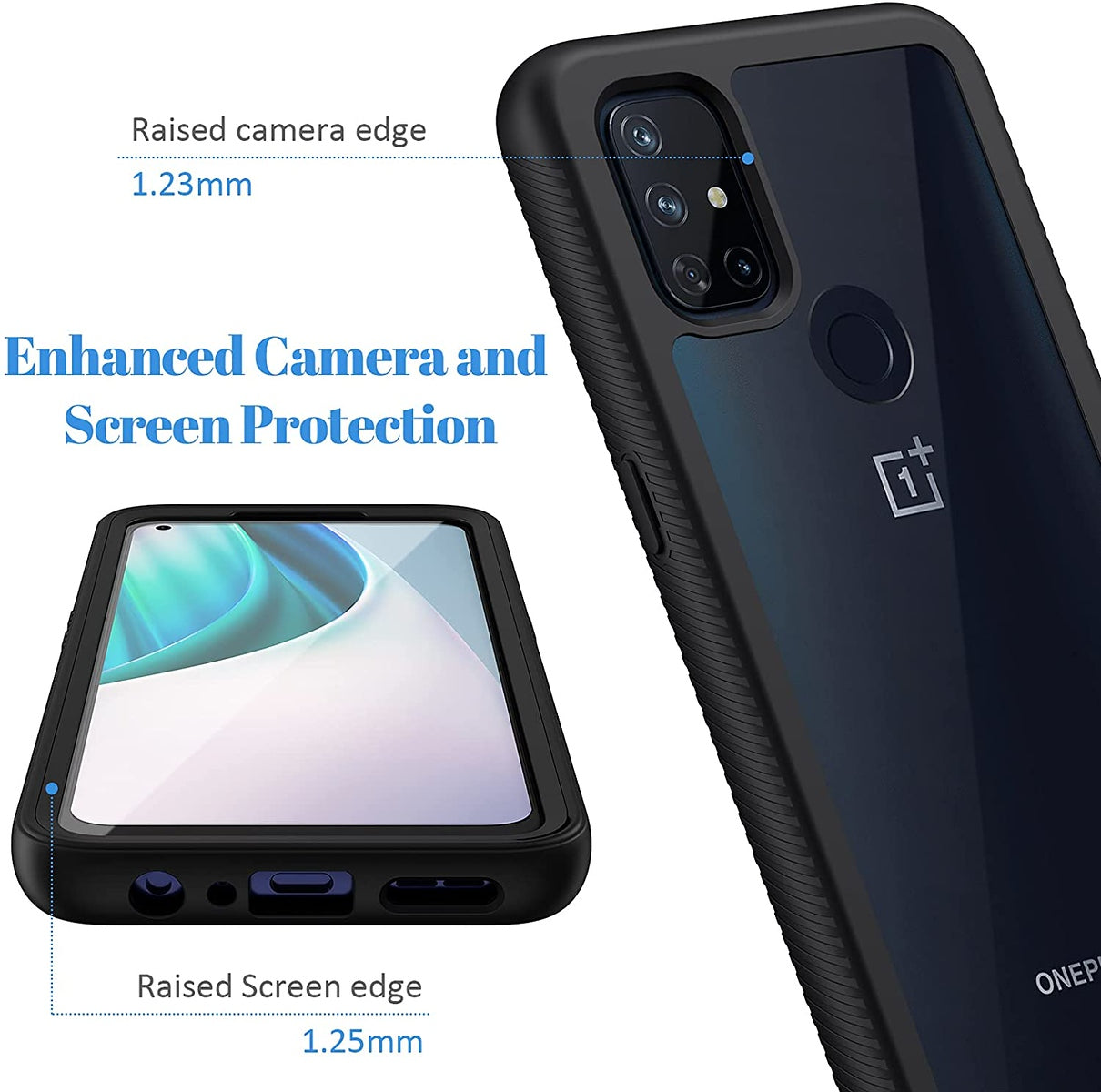 For Samsung Galaxy A03 Core Armor Slim Hybrid Double Layer Hard PC + TPU Transparent Back Rugged Frame Shockproof Phone Case Cover