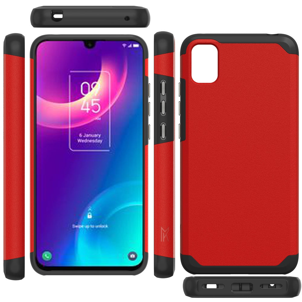 For TCL 30 Z Graphic Design Flower Pattern Hard PC Soft TPU Silicone Protection Hybrid Shockproof Armor Rugged Bumper Phone Case Cover