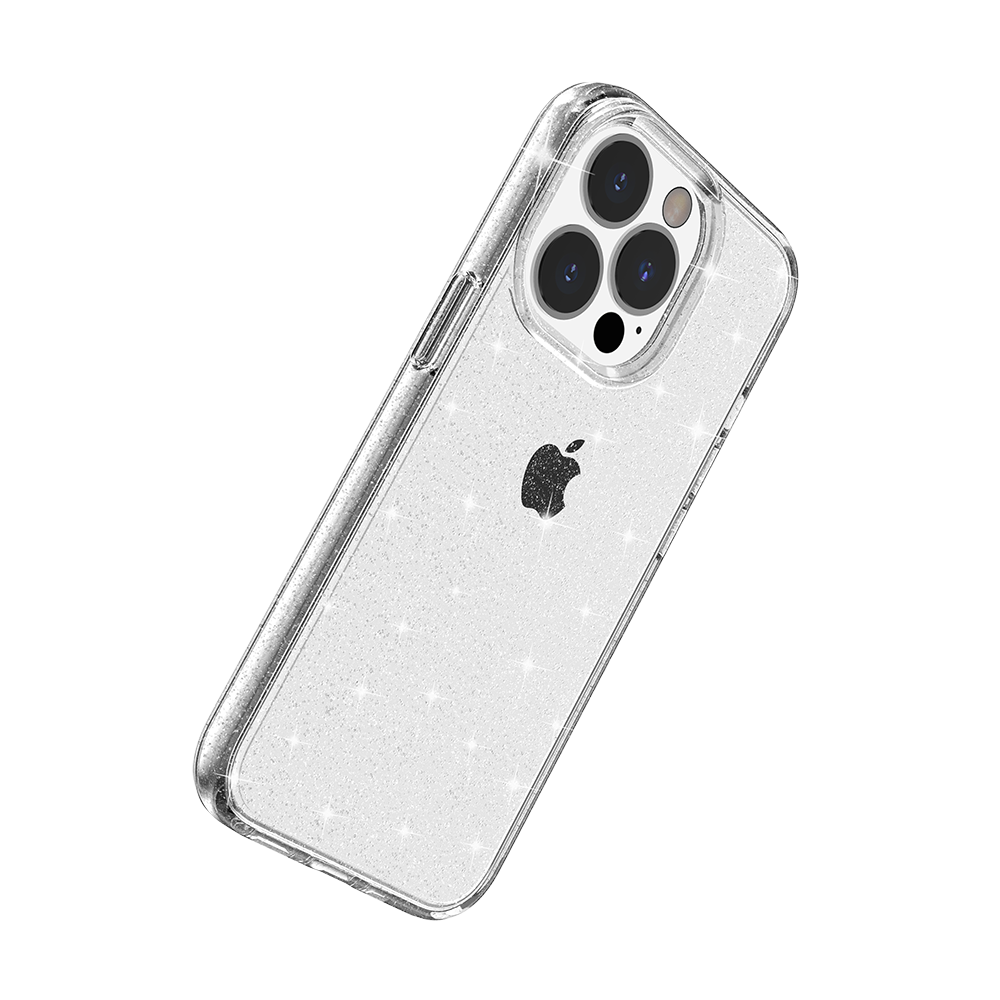 For Samsung Galaxy A03S Transparent Crystal Glitter Shiny Sparkle Bling Sjiny TPU Rubber Hard PC Back Hybrid Armor Frame Phone Case Cover