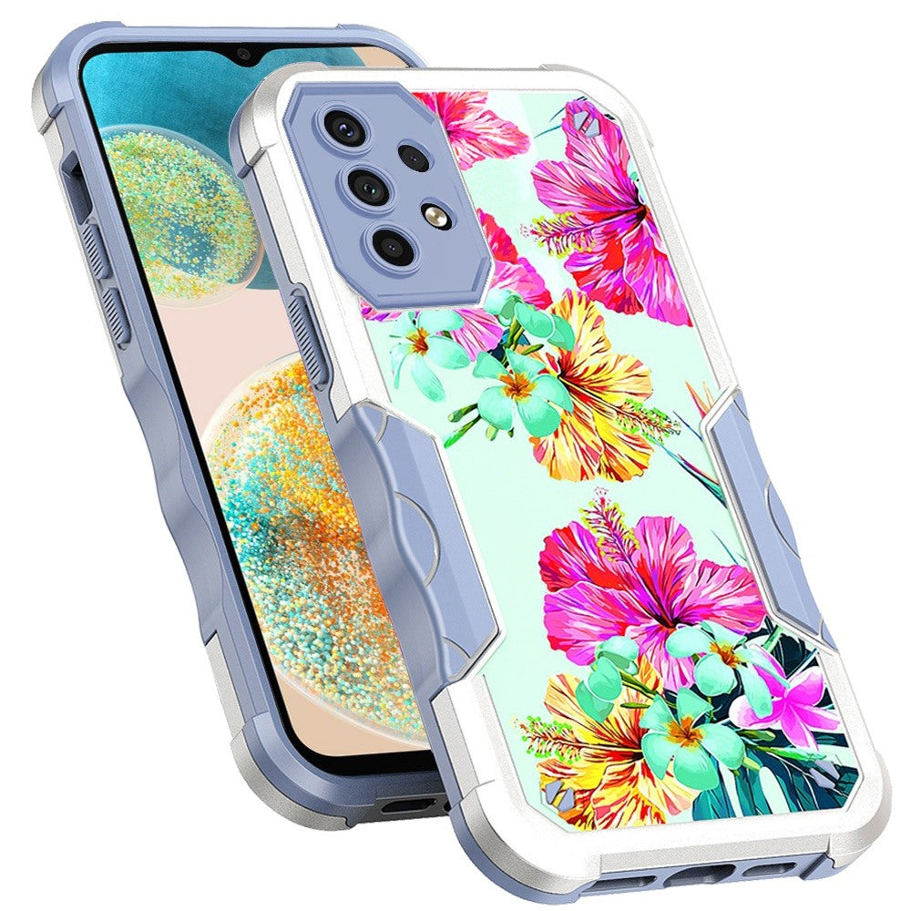 For Samsung Galaxy A23 5G Fashion Design Tough Shockproof Hybrid Stylish Pattern Heavy Duty TPU Rubber Armor Phone Case Cover