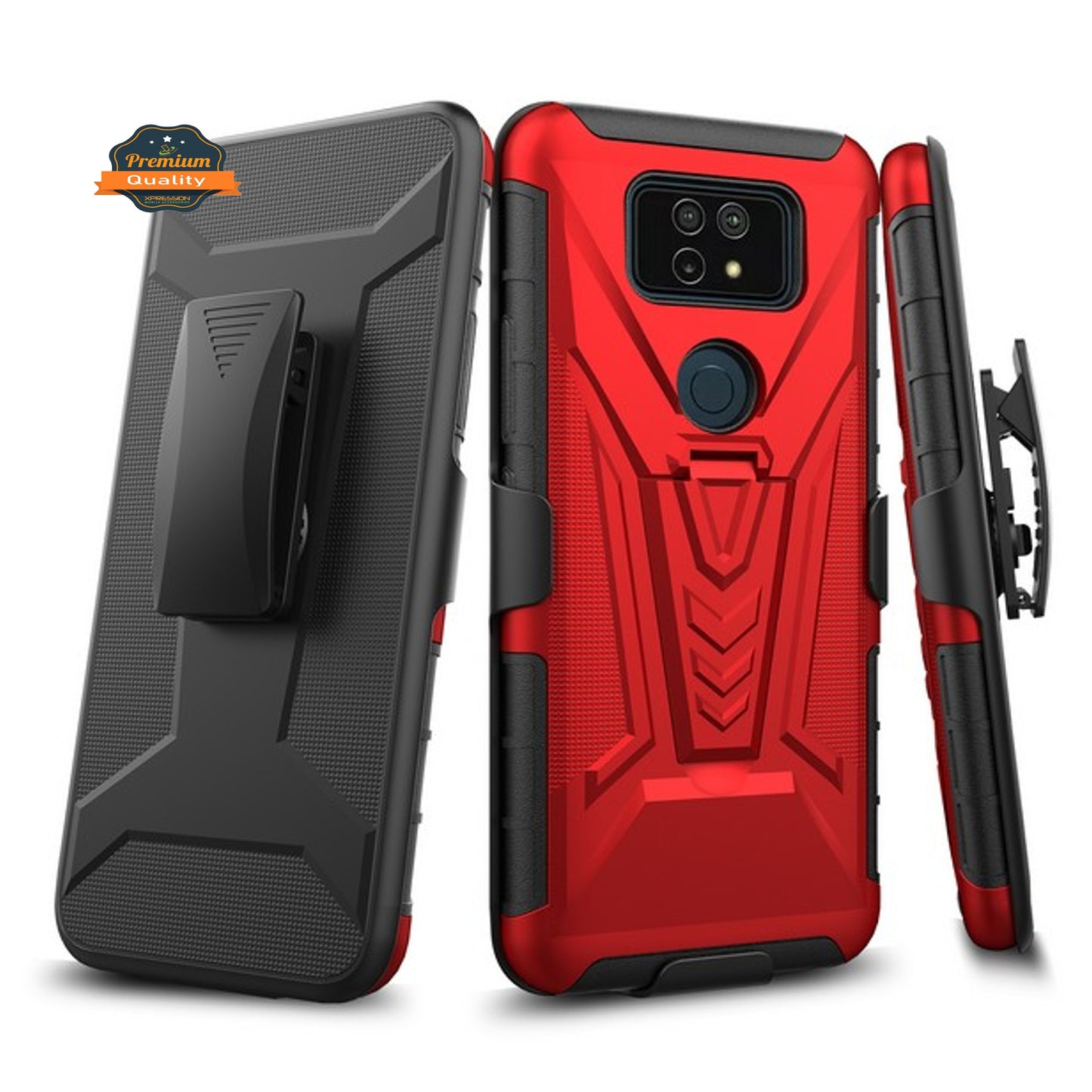 For Motorola Moto G Stylus 5G 2021 Hybrid Armor Kickstand with Swivel Belt Clip Holster Heavy Duty 3 in 1 Shockproof Rugged Phone Case Cover