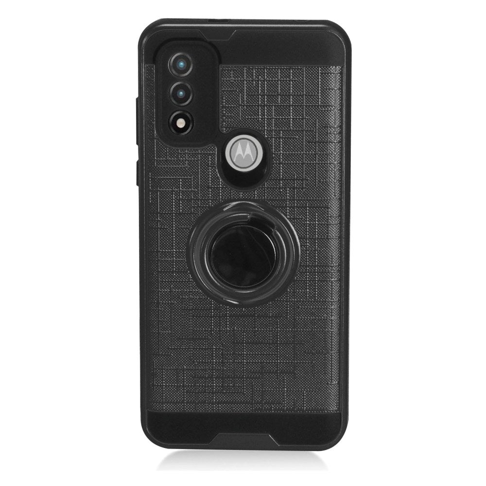 For Samsung Galaxy A03S Hybrid 360° Ring Armor Shockproof Dual Layers Holder with Ring Stand for Magnetic Car Mount Phone Case Cover