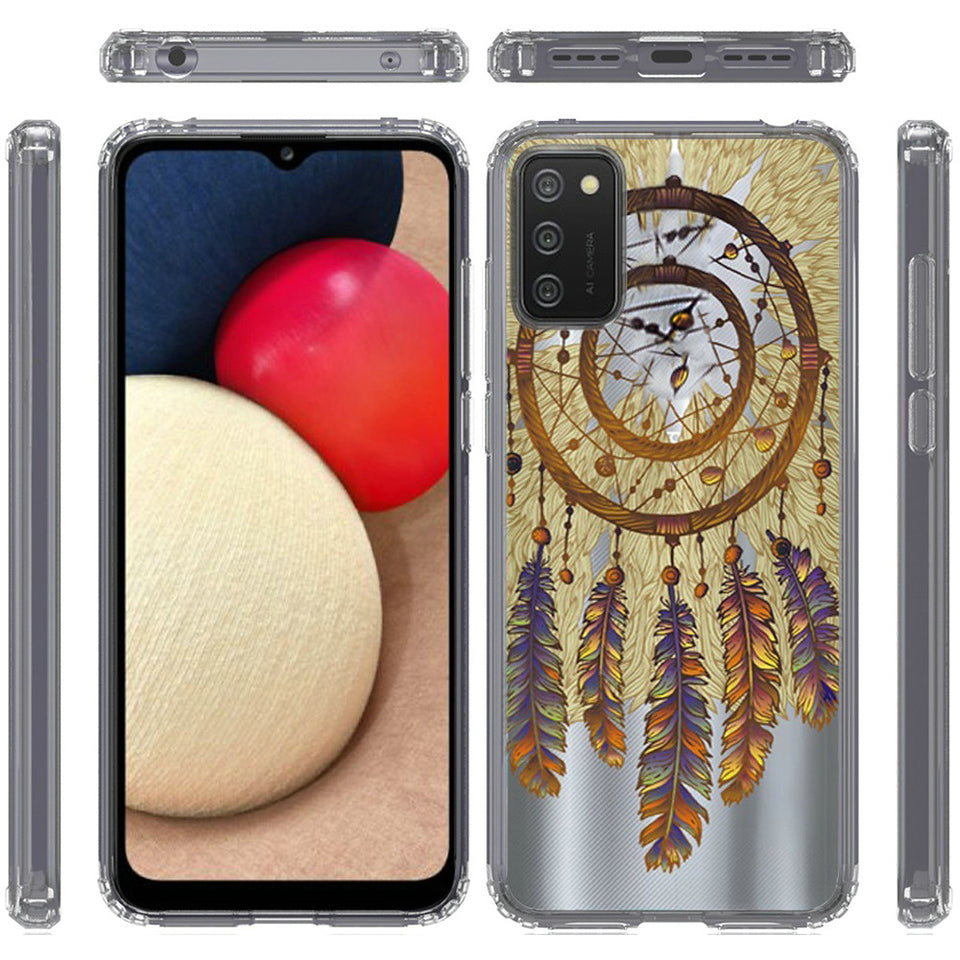 For Samsung Galaxy A53 5G Case Hybrid Design Image Transparent Rubber TPU Protector Thin Shell Back PC Armor Shockproof Phone Case Cover