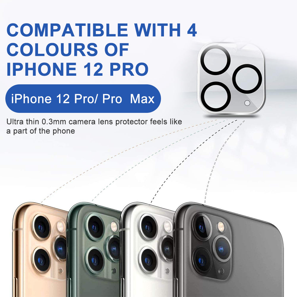 For Apple iPhone 13 /Pro Max Mini Camera Lens Protector Tempered Glass Rear Back Camera Protective Lens Shield Anti-Glare, Case Friendly Screen Protector