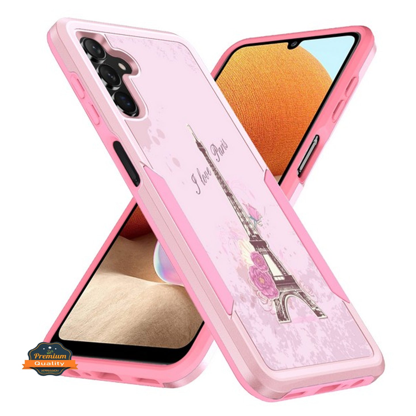 For Samsung Galaxy A13 5G Pattern Design Hybrid Bumper Rugged Dual Layer Heavy-Duty Military-Grade TPU Hard Defender Phone Case Cover