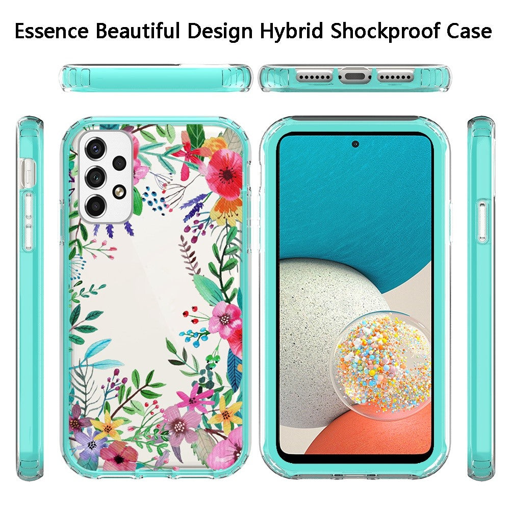 For Samsung Galaxy A53 5G Beautiful Design 3 in 1 Hybrid Triple Layer Armor Hard Plastic Rubber TPU Protective Frame Phone Case Cover
