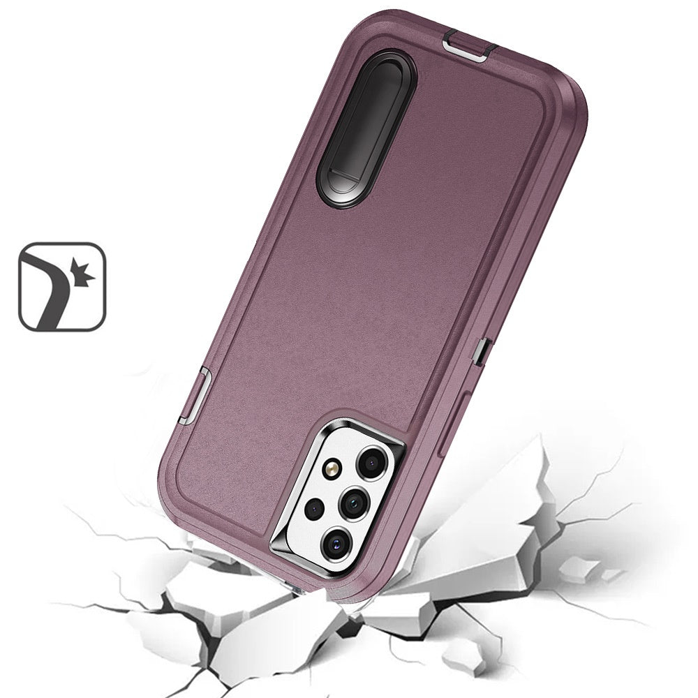 For Samsung Galaxy A53 5G Hybrid 3 Layers 3in1 Hard PC Shockproof with Kickstand Heavy Duty TPU Rubber Anti-Drop Phone Case Cover