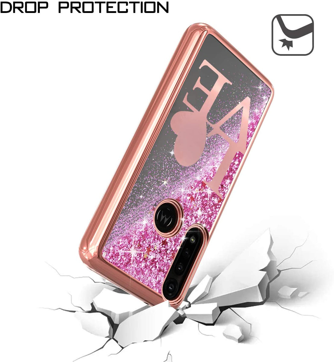 For Samsung Galaxy A13 5G Quicksand Liquid Glitter Bling Flowing Sparkle Fashion Hybrid TPU and Chrome Plating Hard PC Phone Case Cover