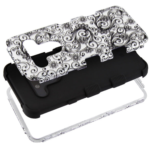 For LG G8 Thinq Hybrid Dual Layer Hard PC Cases Shockproof TPU Rugged Bumper Phone Case Cover