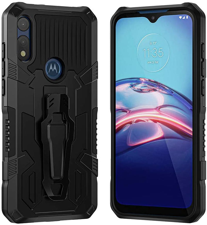 For Samsung Galaxy A03S Hybrid Heavy Duty Protection Shockproof Defender with Belt Clip and Kickstand Dual Layer Shell Phone Case Cover
